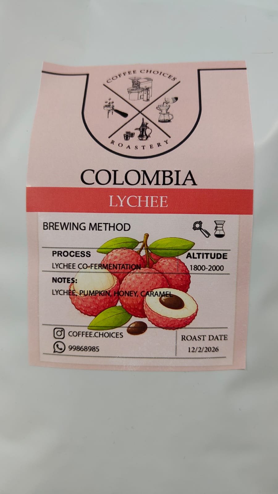 Coffee Choices Colombia Lychee