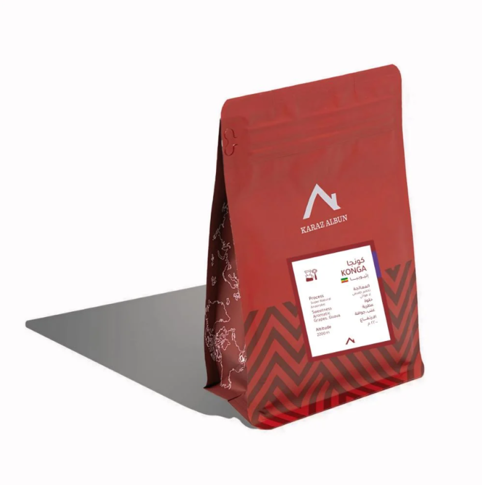 قهوة كرز البن كونجا اثيوبيا مخمرة طبيعي لاهوائية